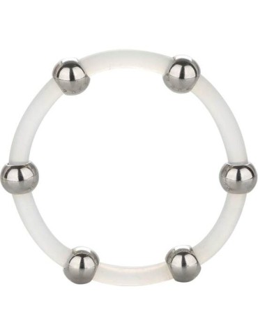 anneau en silicone calex avec perles en acier taille xl