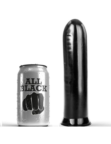 tout gode noir noir 19cm