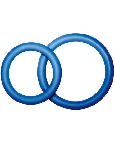anneaux péniens moyen bleu potenz duo (taille m)