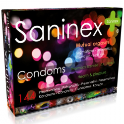 préservatifs aromatiques à orgasme mutuel saninex 144 unités