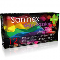 saninex gay passion dotted préservatifs 12 pcs