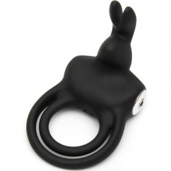 anneau vibrant rechargeable happy rabbit noir