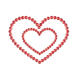mimi heart couvre les mamelons rouges