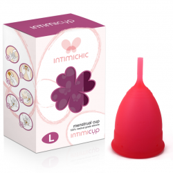 coupe menstruelle intimichic silicone medical l 6 + 1 gratuit