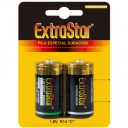 batteries extrastar longue durée 1,5 v r14 c
