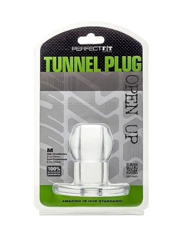 perfect fit plug tunnel silicone transparent m