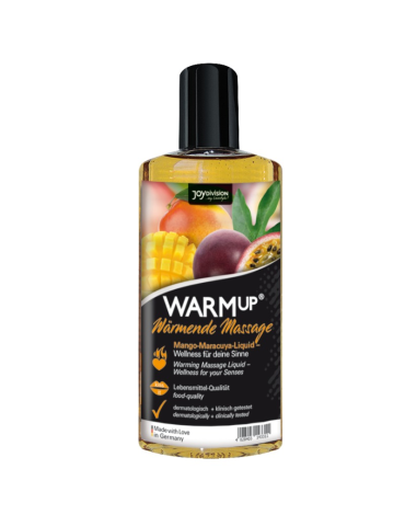 aquaglide - huile de massage échauffement mangue + fruit de la passion 150 ml