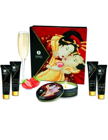 kit champagne à la fraise geisha secret