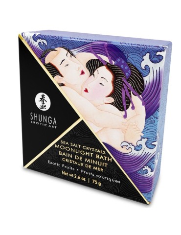 shunga sels de bain parfumés exotique violet 75gr