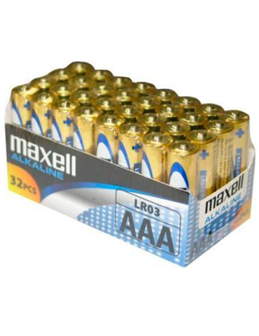 maxell pile alcaline aaa lr03 pack * 32 piles