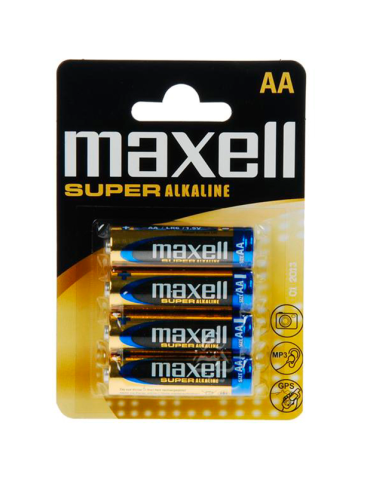 maxell pile super alcaline aa lr6 blister * 4