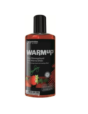 huile de massage effet chaleur fraise 150ml