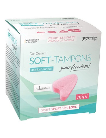 soft-tampons tampons originaux mini love / 3uds