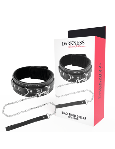 collier en cuir noir avec bracelet de haute qualité